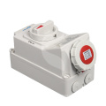 Saipwell CEE/IEC-Sockel mit Schaltern und mechanischer Interlock IP67 Industrial Socket 400-450V 32A 4p